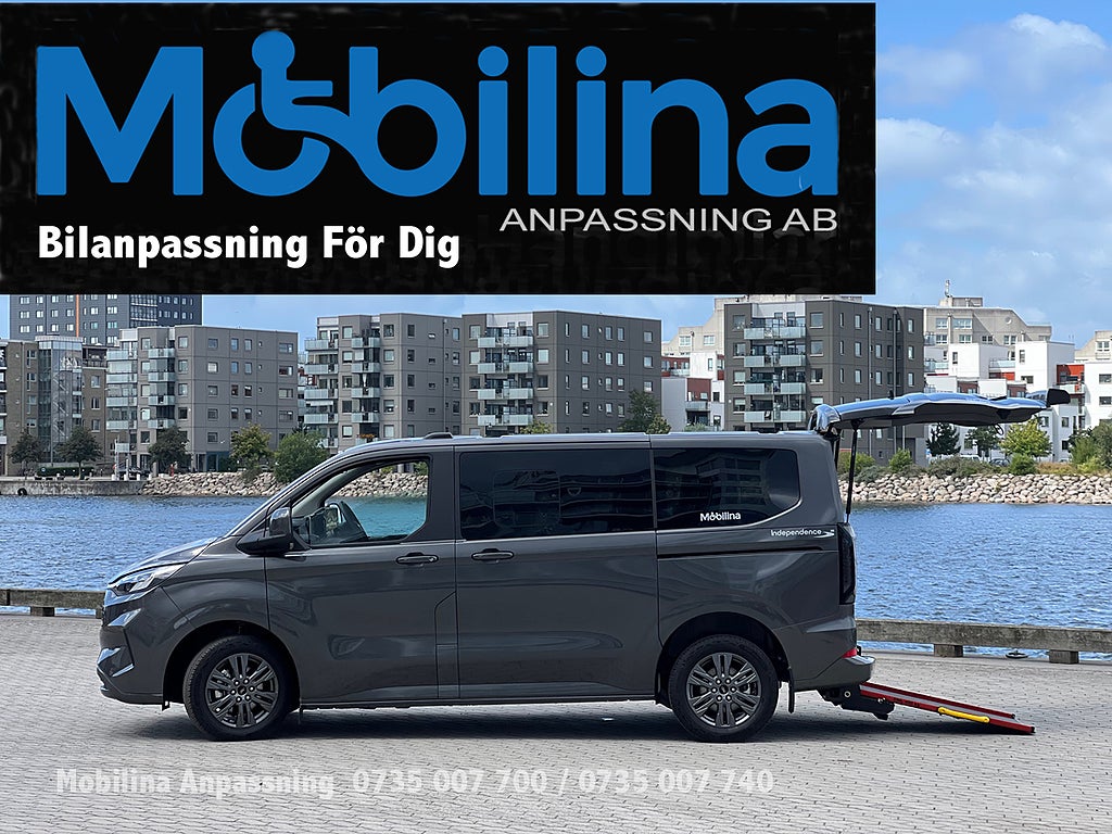 Ford Tourneo Custom handikappanpassad Rullstolsbil