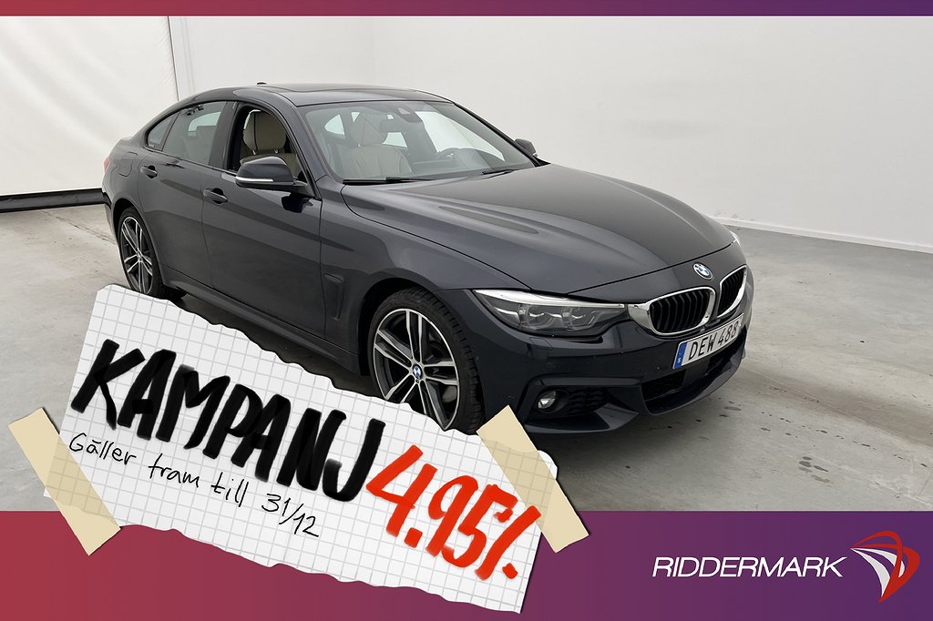 BMW 430 i xDrive Gran Coupé Innovation H/K HUD P 4,95% Ränta