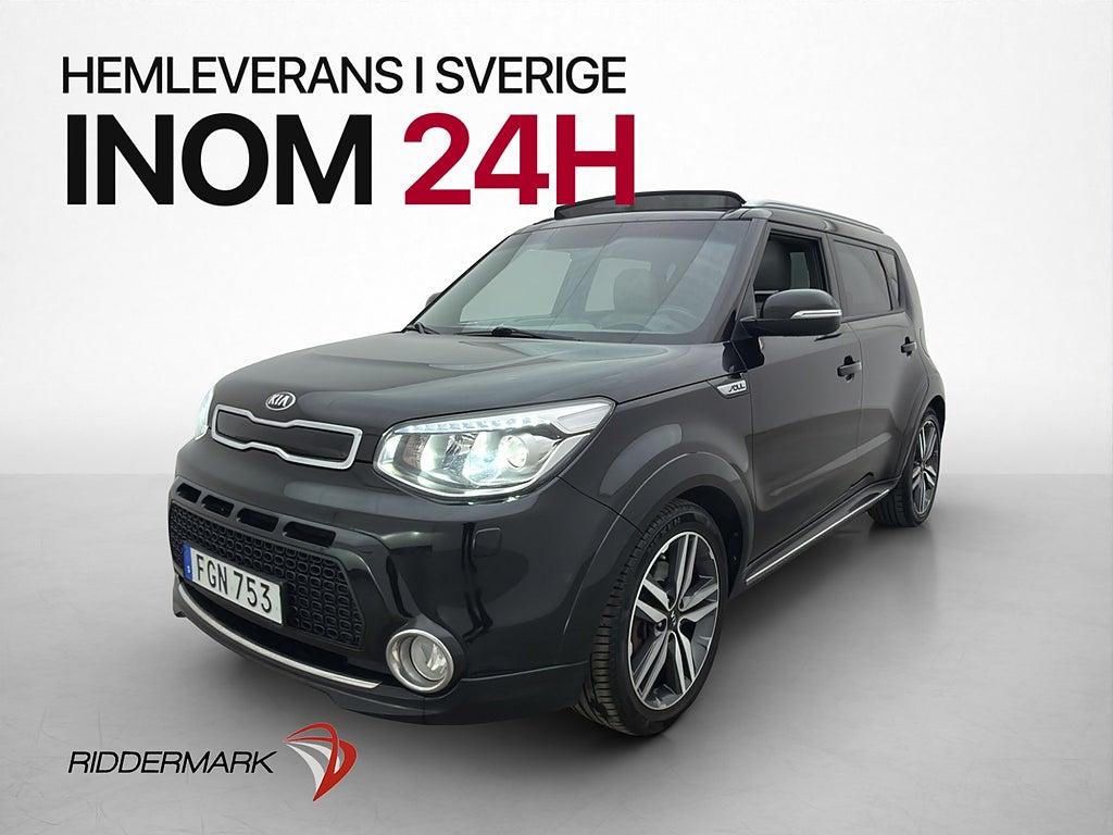 Kia Soul 1.6 GDI 132hk Pano Skinn Kamera Rattvärme LED 2Bruk
