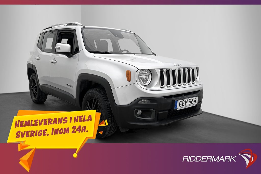 Jeep Renegade 2.0 CRD 4WD 140hk Limited Sensorer Rattvärme