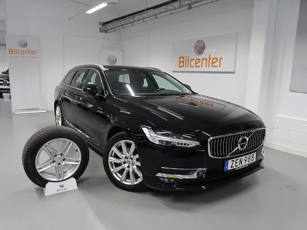 Volvo V90 D3 Inscription V-Däck ingår Skinn-Elstol-Keyless-Pilot-