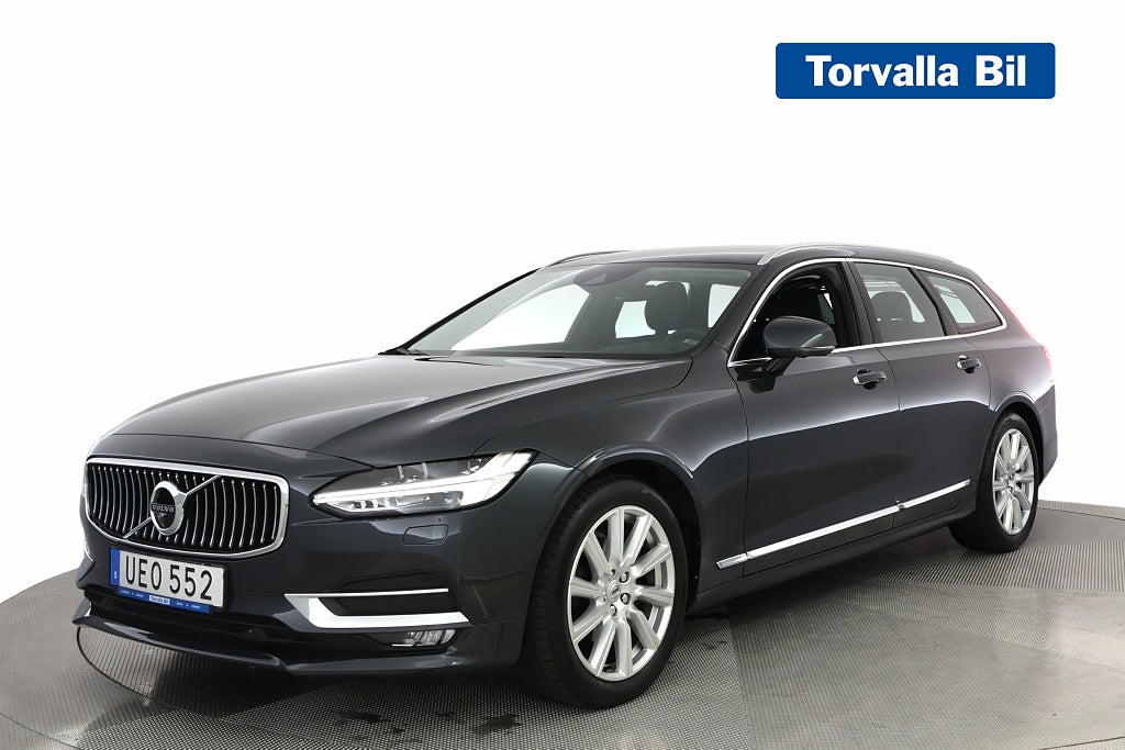 Volvo V90 D4 Geartronic 190hk Inscription 360° Läder Dragkrok