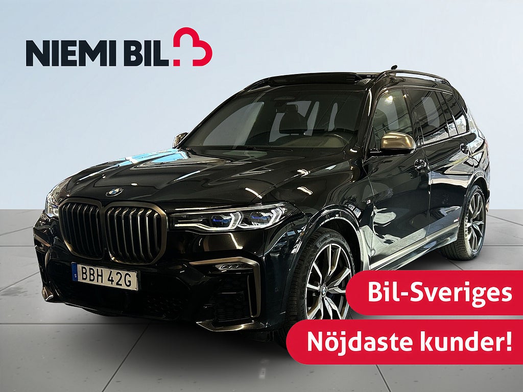 BMW X7 M50d Steptronic H&K/6sits/Massage/Skinn/Pano/Drag/Laser