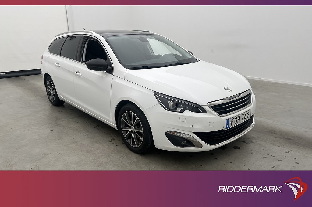 Peugeot 308 SW 1.2 130hk Allure Pano Värmare Sensorer Drag