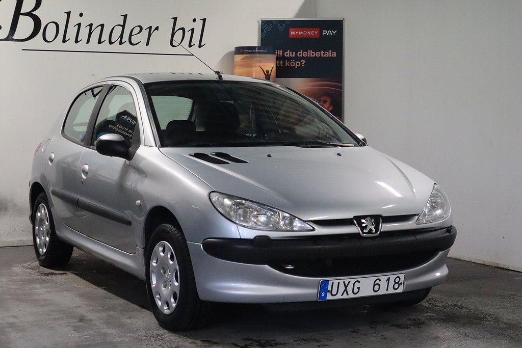 Peugeot 206 5-dörrar 1.4 X-Line NYBES KAMBYTT HEMLEVERANS 