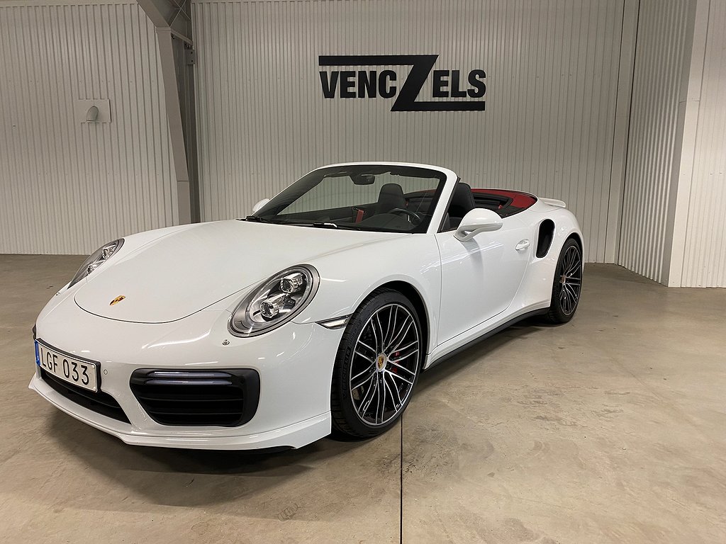 Porsche 911 Turbo Cab PDK Sport Chrono  540hk 1300 mil