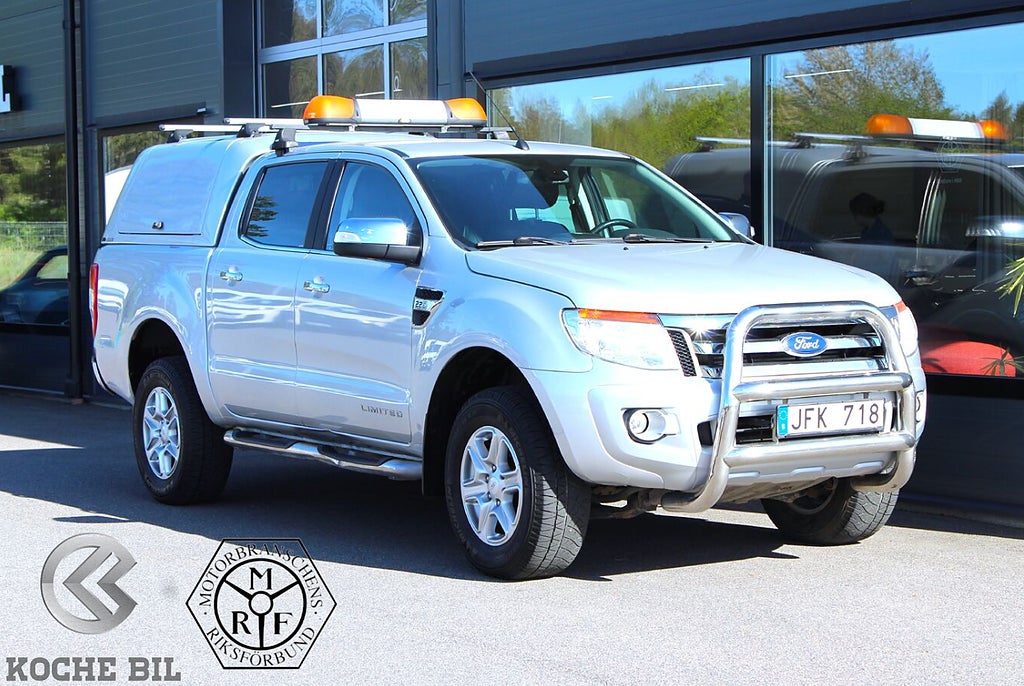 Ford ranger Dubbelhytt 2.2 TDCi 4x4 Limited, MOMS, S&V-hjul, Värmar