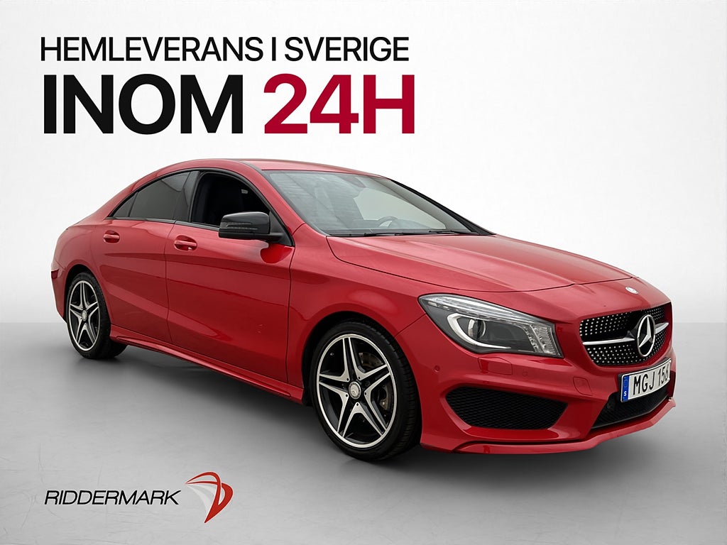 Mercedes-Benz CLA220 d 220 d Coupé AMG Night Sensorer Halvskinn