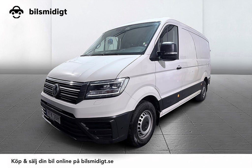 Volkswagen crafter 35 2.0 TDI L3H2 Drag Inredd 3-sits Kamera Värmare MOMS