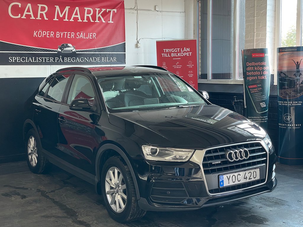 Audi Q3 2.0 TDI 150HK quattro S Tronic Euro 6 Nybesiktigad