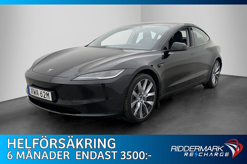 Tesla Model 3 Long Range AWD Autopilot Rattvärm Sv.Såld MOMS