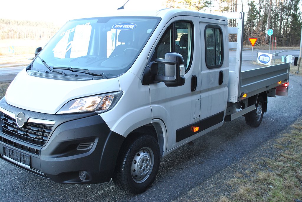 Opel Movano 6-sits Dubbelhytt 3,4m Flak 