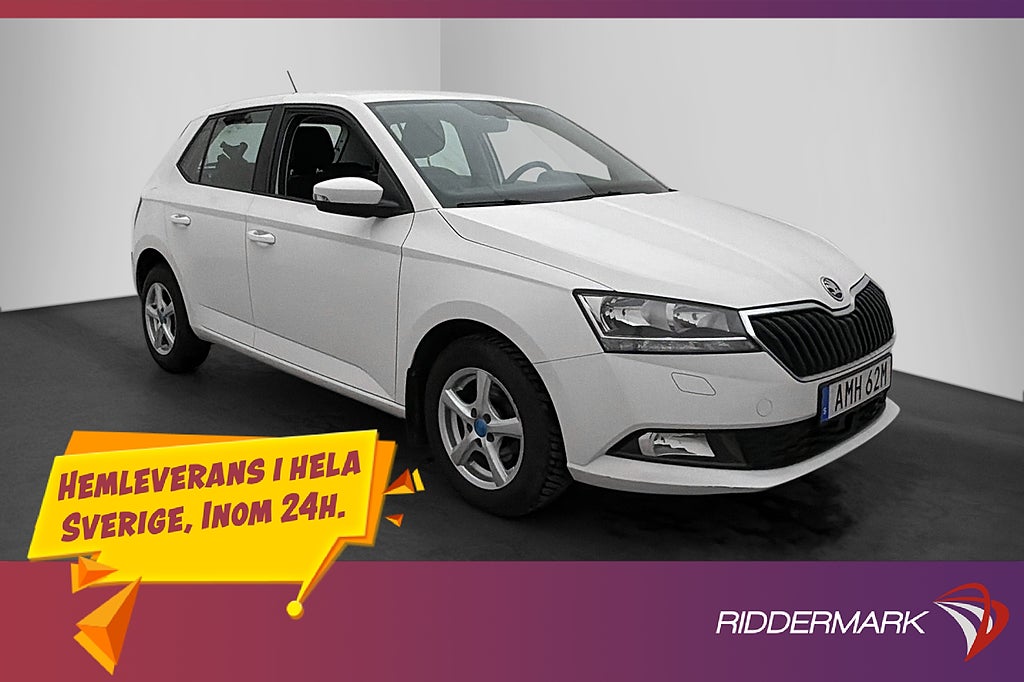 Skoda Fabia 1.0 TSI 95hk Style CarPlay Sensorer 0,45l/mil