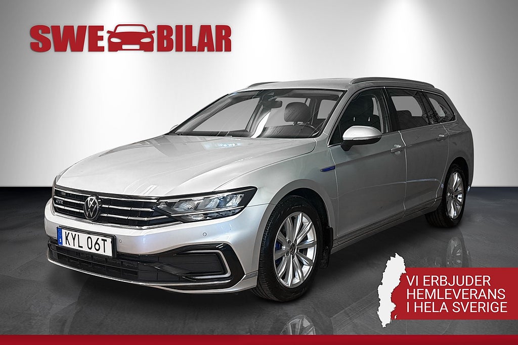 Volkswagen Passat Sportscombi GTE 1.4 TSI B-Kam Navi CarPlay Fjärr-Värm