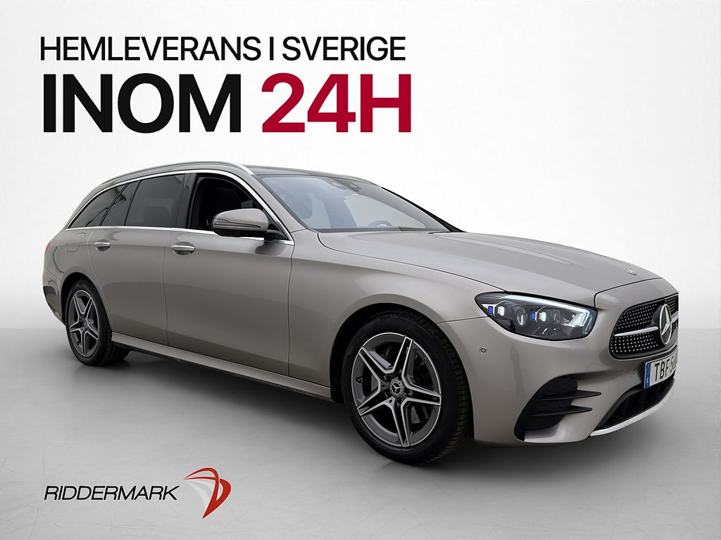 Mercedes-Benz E 220 T d 4M AMG Drag Pano Burmeste Widescreen