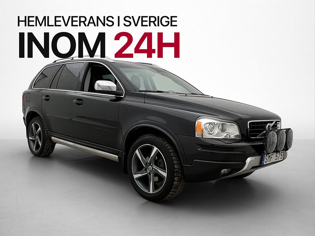 Volvo XC90 D5 200hk AWD R-Design 7-Sits Taklucka Skinn Drag