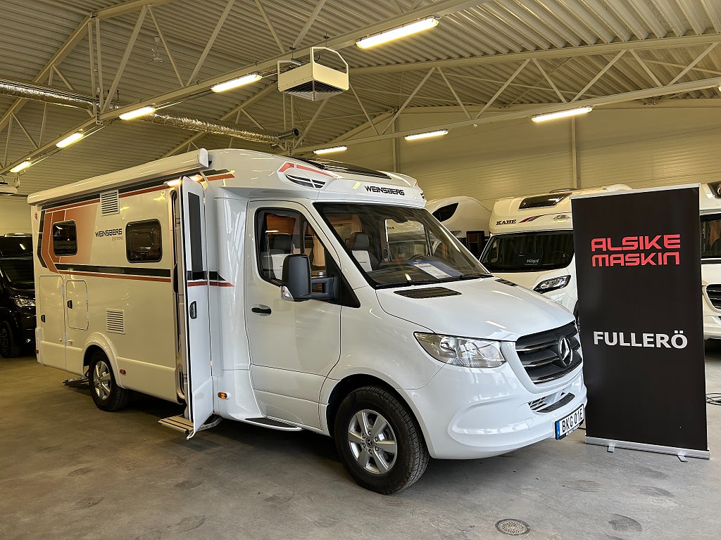 Weinsberg Cara Compact / B-körkort/Solcell/Litium/Mercedes/Under 7m