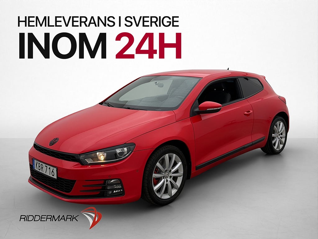 Volkswagen Scirocco 2.0 TSI 180hk Sport Keyless Halvskinn
