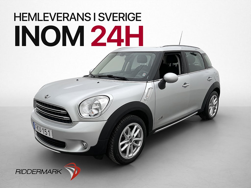 MINI Countryman D ALL4 112hk Sensorer Farthållare Halvskinn
