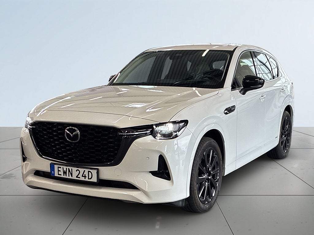 Mazda CX-60 PHEV HOMURA S&Vhjul/360kam/BOSE/HuD/Skinn/Nyilsgar/MOMS