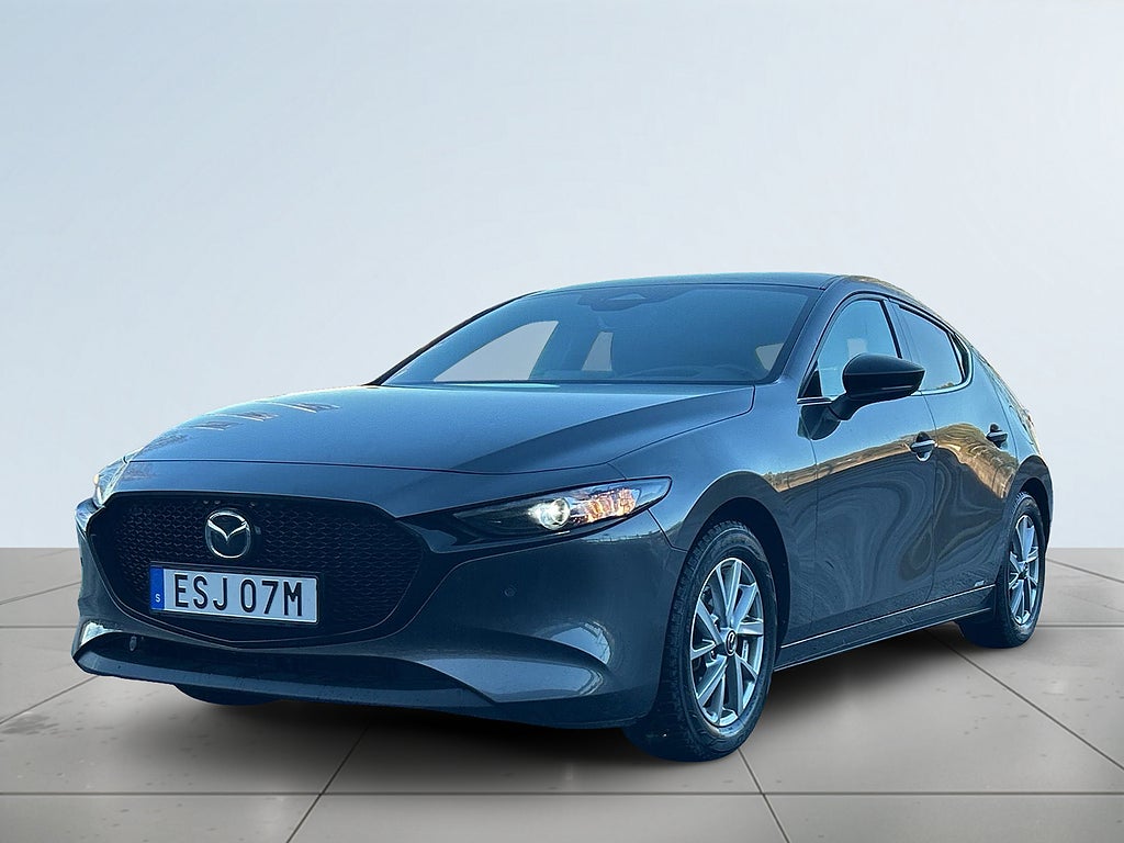 Mazda 3 Hatchback 2.0 MHybrid Kamera/MoK-Värm/SoV-Däck/Navi/HuD