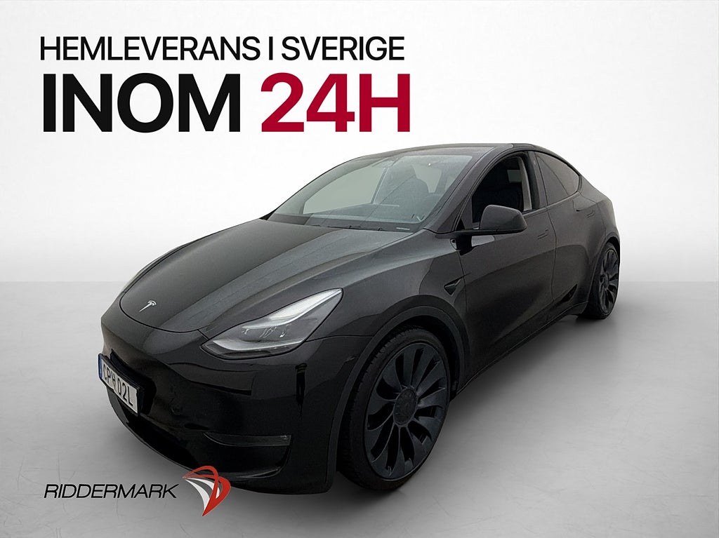 Tesla Model Y Performance MOMS Drag Pano Värmepump Kamera