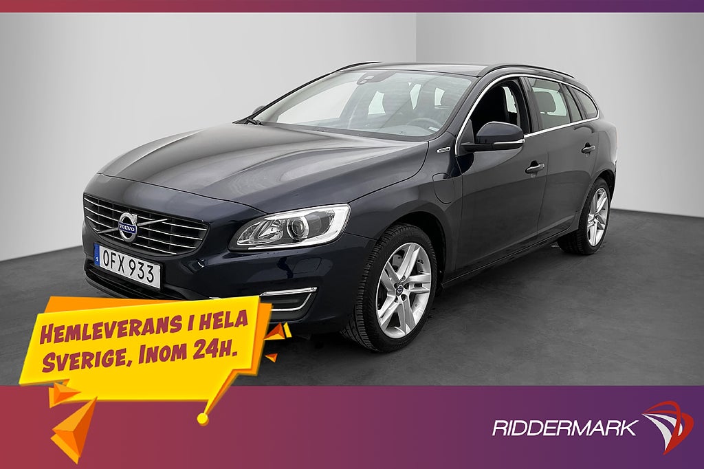 Volvo V60 D5 Plug-in Hybrid AWD 231hk Momentum Värmare Drag