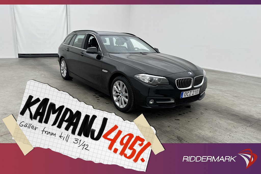 BMW 520 d xDrive Touring 190hk Skinn Dragkrok 4,95% Ränta