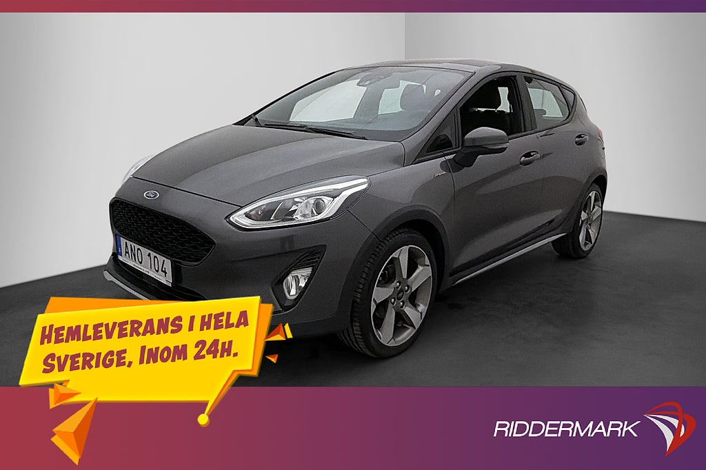 Ford Fiesta 100hk B&O Navi Rattvärme CarPlay Sensorer