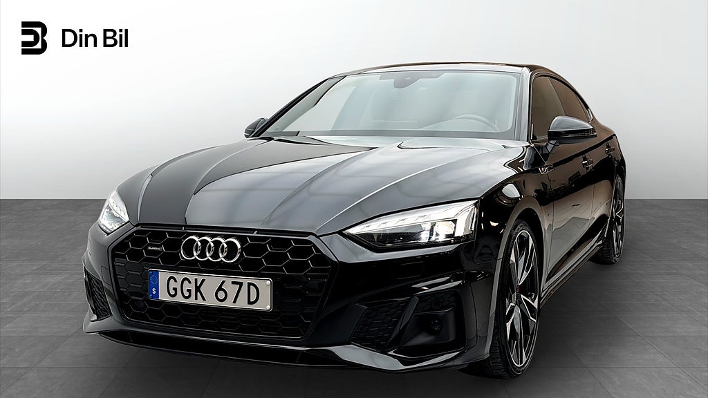 Audi A5 Sportback 45 TFSI 265HK S-Line B&O Cockpit Black Optik