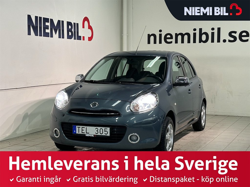 Nissan Micra 1.2 Mvärm GPS Farthållare Kamkedja S/V-hjul