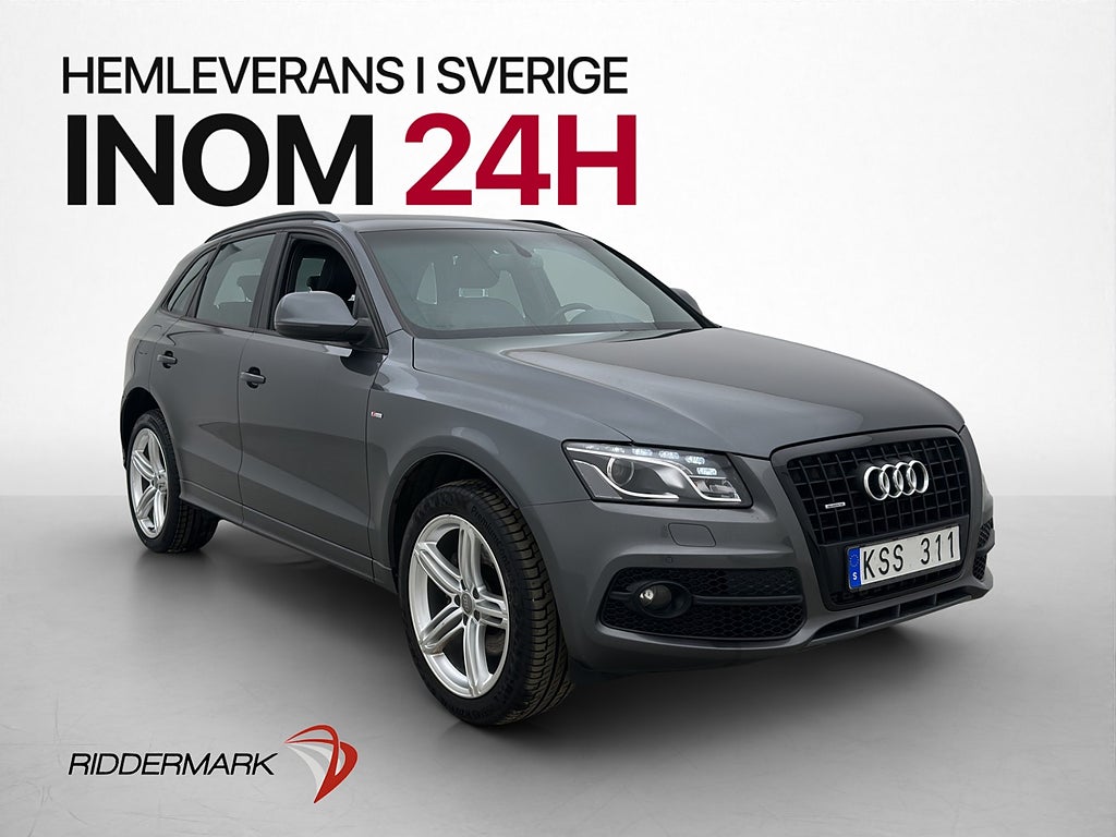 Audi Q5 3.0 TDI V6 Quattro S-Line Pano Drag Värmare Navi