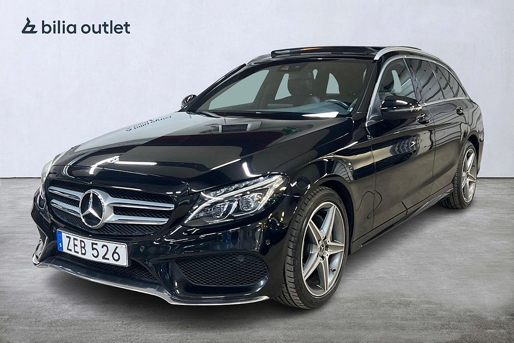 Mercedes-Benz C 220 T d 4M AMG 170hk Panorama Navi B-kam Drag Burmester