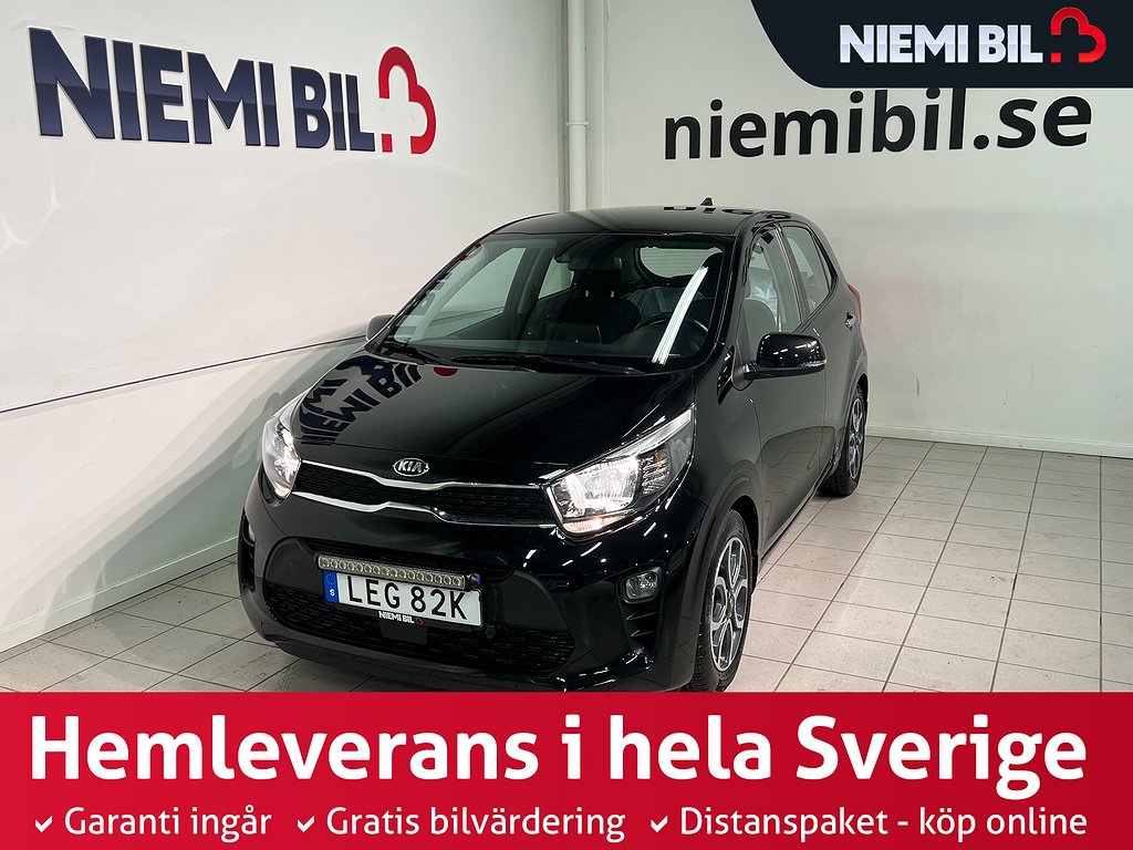 Kia Picanto 1.0 MPI Manuell 67hk Kamera MoK Navi S/V-hjul