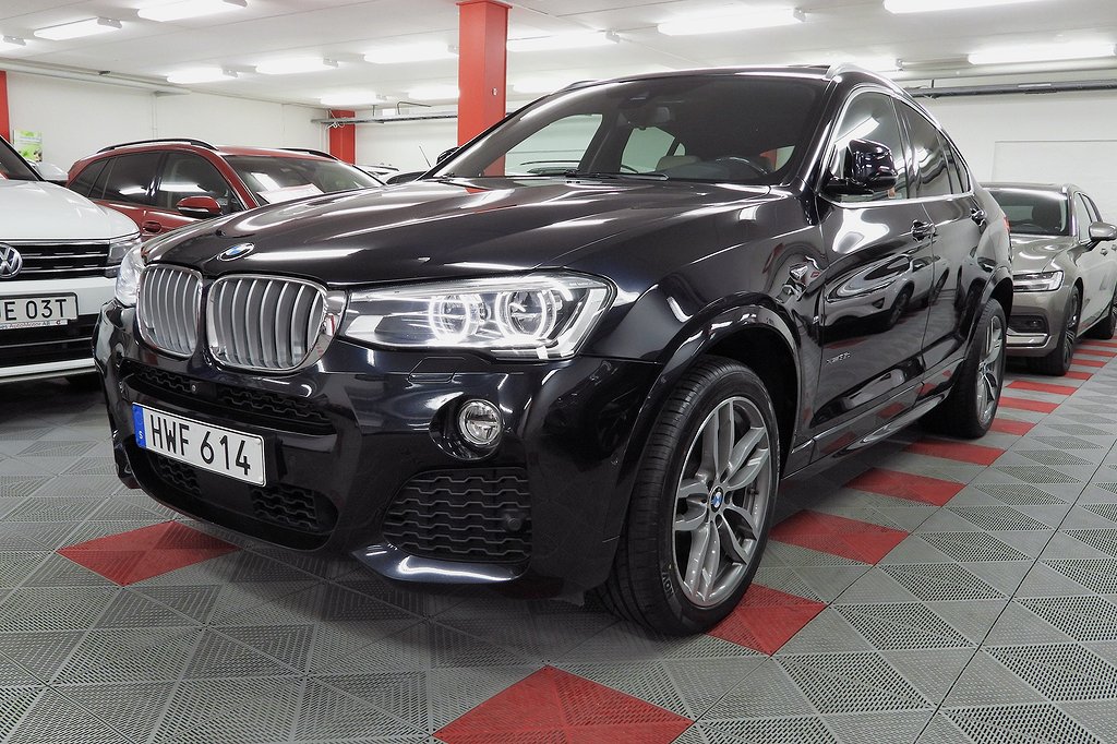 BMW X4 xDrive35d M Sport H/K HUD 360° Kamera SoV Hjul Panorama