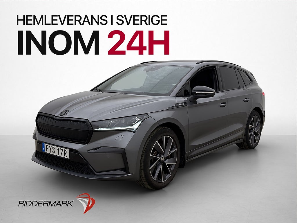 Skoda Enyaq 80 Sportline Dragkrok Kamera CarPlay Canton MOMS