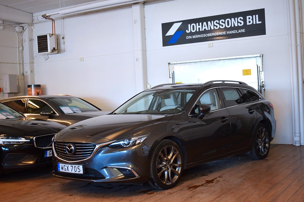 Mazda 6 Wagon 2.2 Optimum AWD 175hk Dieselvärmare Kamera Nav