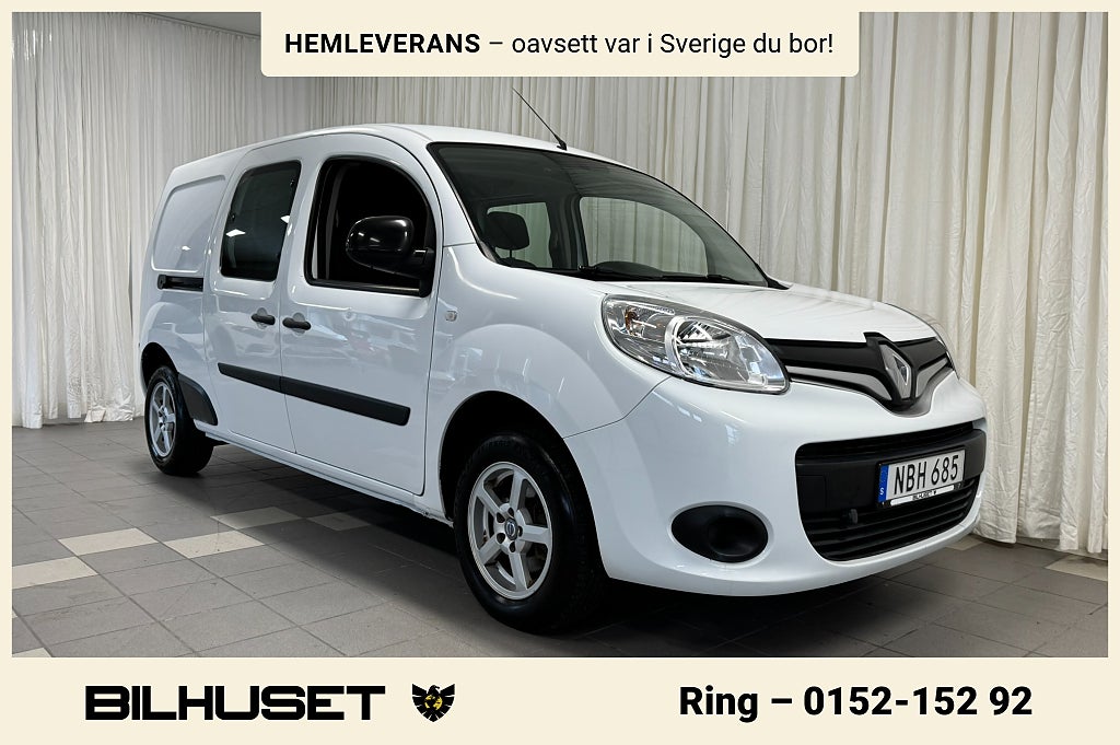 Renault Kangoo Express Maxi 1.5 dCi 5 sits Dubbelhytt M-& Kupévärmare