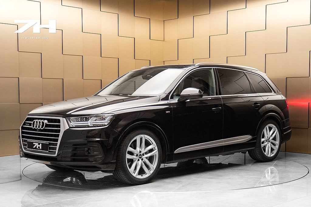 Audi Q7 3.0 TDI V6 quattro 7-sits Luftjfäd Massage 360 Pano