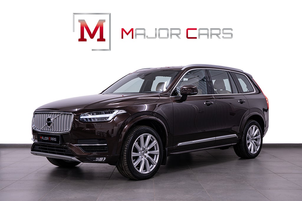 Volvo XC90 D5 AWD Inscription 7-Sits Maple Kamera Skinn Värm 235hk