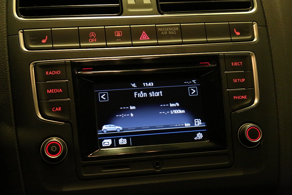 Volkswagen Polo 1,2 TSI 90hk Base 5D Bluetooth 2017