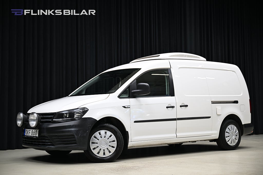 Volkswagen Caddy Maxi DSG 102HK Kylbil|Nattkyla|Dubbeldörr|EnÄgare|Leasbar
