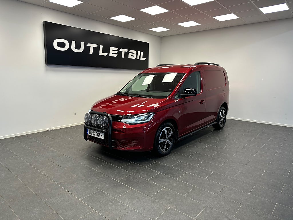 Volkswagen Caddy Cargo 2.0 TDI 122hk Drag Värmare Carplay MOMS