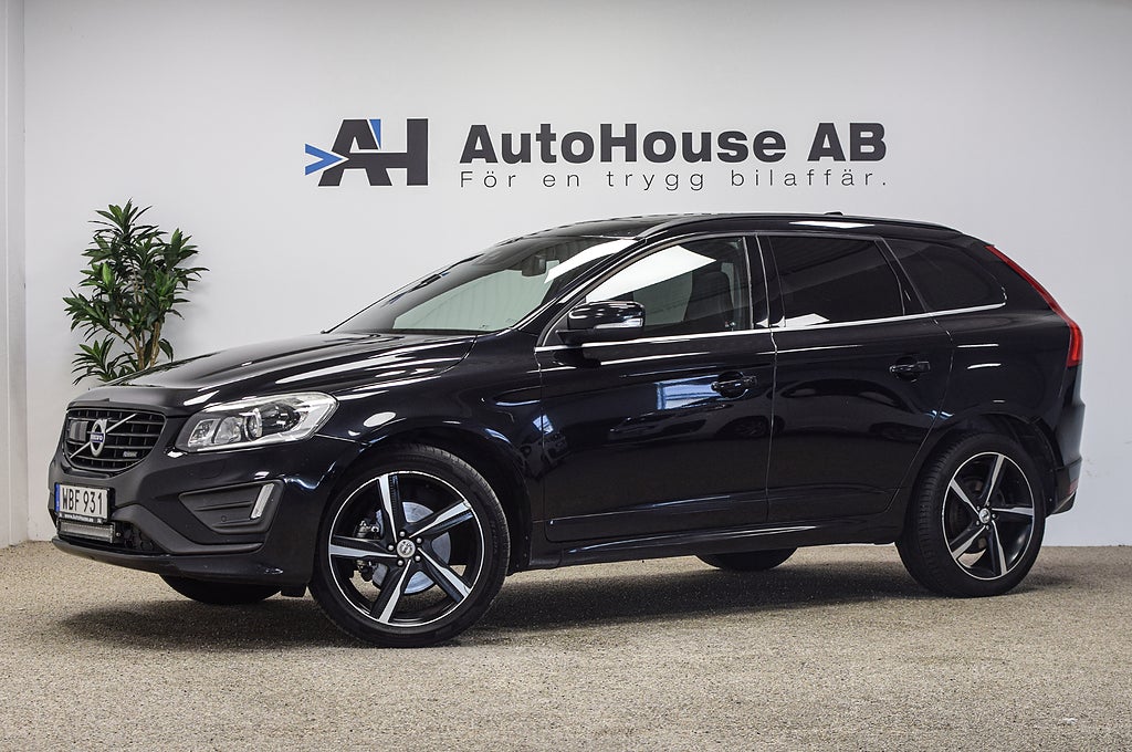 Volvo XC60 D5 AWD Polestar 230HK Black R Design Pano BLIS Drag