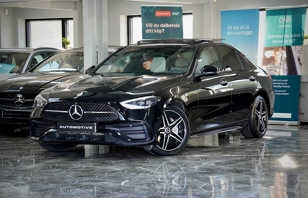 Mercedes-Benz C 300 e AMG Line 313hk Pano Navi 360° Skinn Navi 