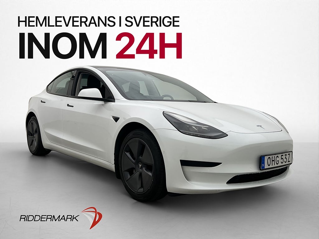 Tesla Model 3 Standard Range Plus Pano Kamera Värmepump