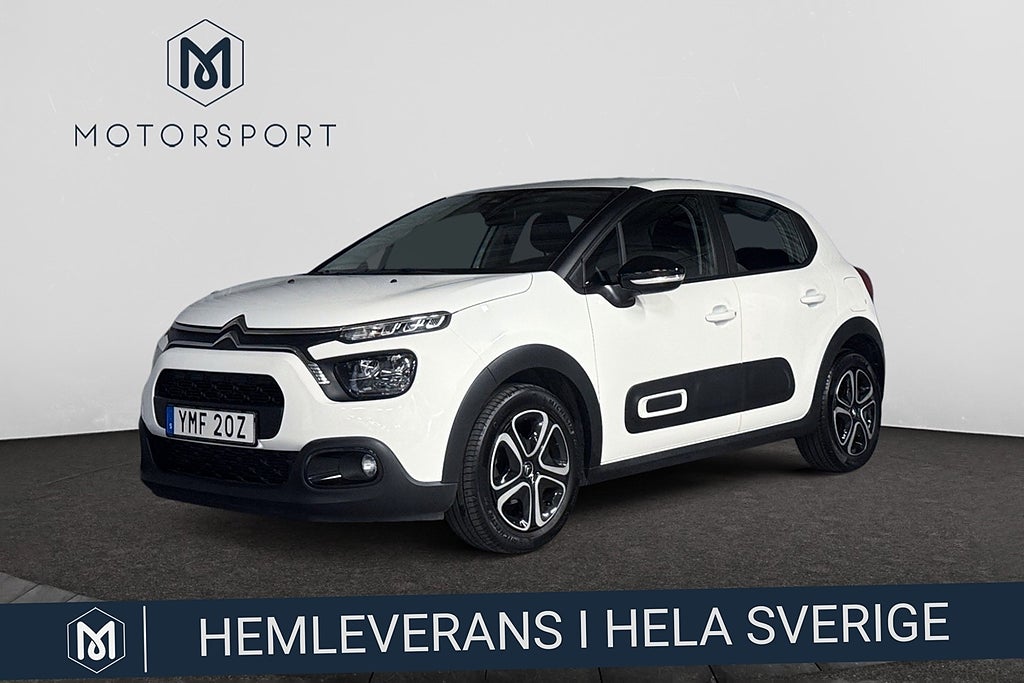 Citroën C3 1.2 PT 83hk Navigation P-Sensorer Carplay Farthållare