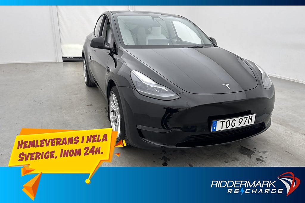 Tesla Model Y Long Range AWD MOMS AP Kamera Skinn 1-Ägare