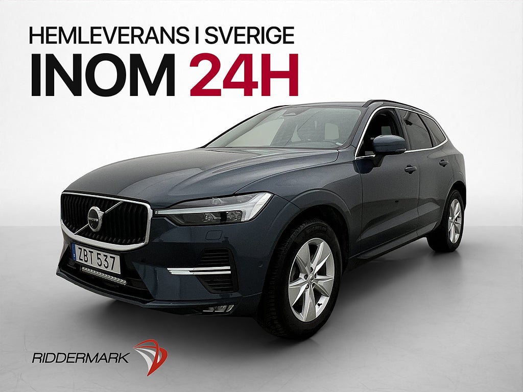 Volvo XC60 B5 250hk AWD Core GASKONVERTERAD 360° Värm Drag