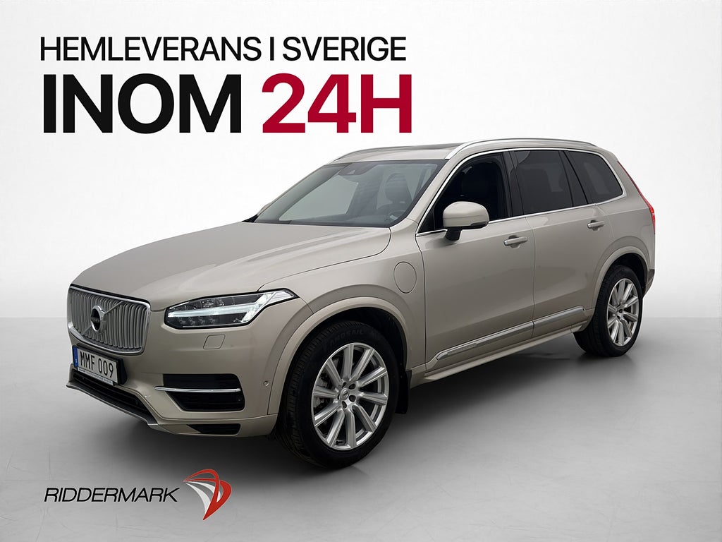 Volvo XC90 T8 TE AWD Inscription 7-sits Pano Luft 360° Drag